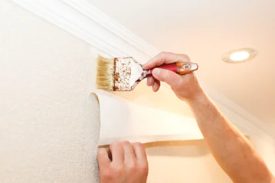 Pose de papier peint à Vienne-en-Bessin — revêtements muraux et toiles de verre
